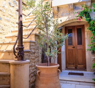 PERSEPHONE EXTERIOR STAIR TO UPPER LEVEL TERRACE