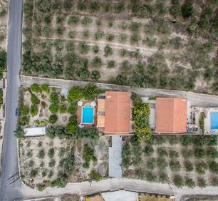 Amazing villas in Crete - Aerial photos of the villas in village Asteri Rethymno.