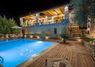 Amazing villas in Crete - Villa Myrrini - Swimming pool at night